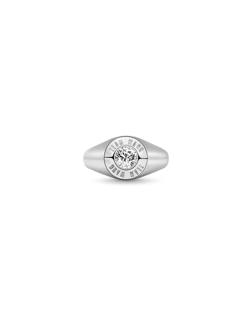 THE ORIGINAL 1 CLASSIC SILVER INLAY RING