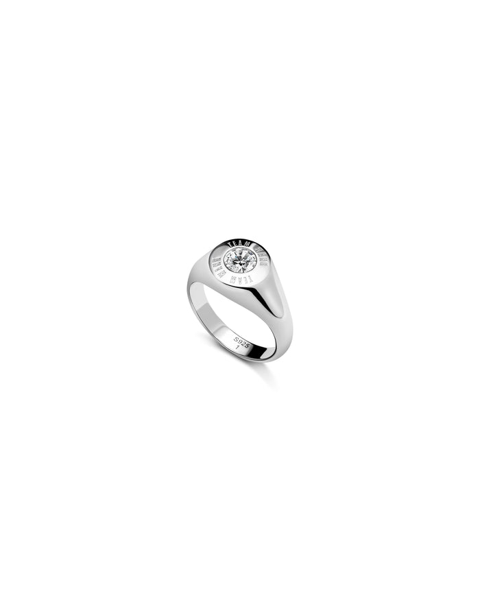 THE ORIGINAL 1 CLASSIC SILVER INLAY RING