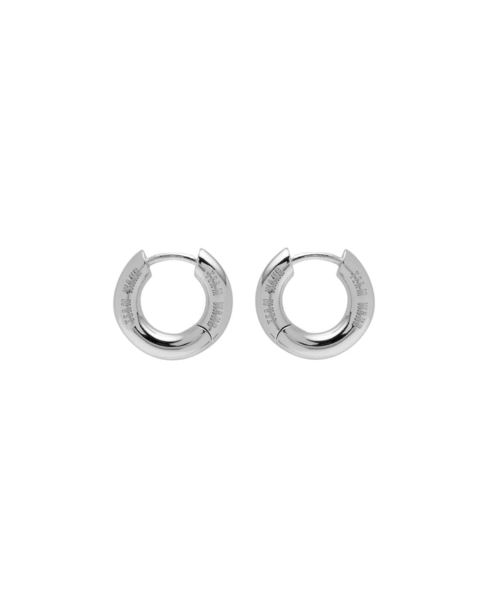 THE ORIGINAL 1 EYELET SILVER EARRINGS