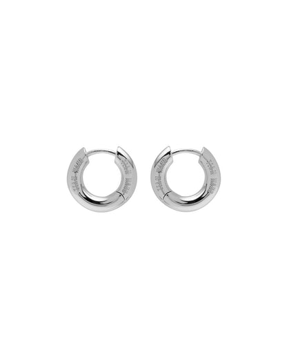 THE ORIGINAL 1 EYELET SILVER EARRINGS