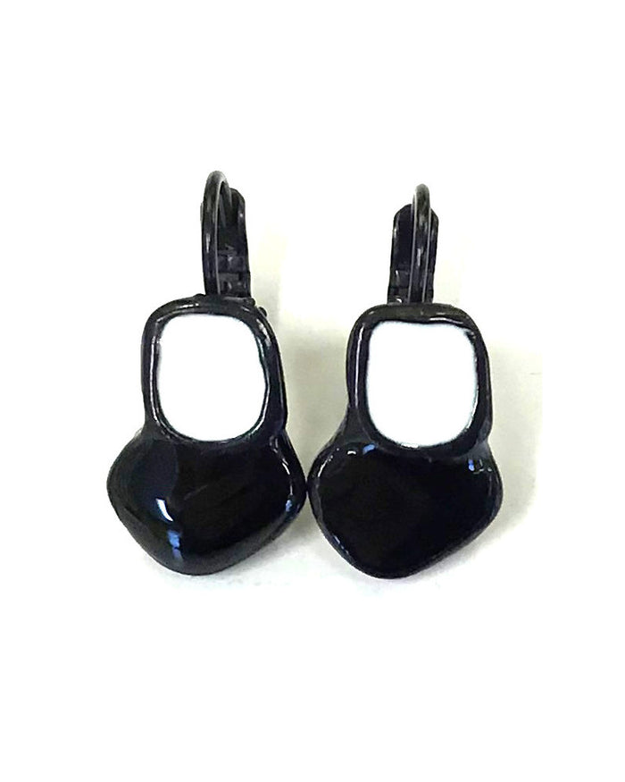 TJ FH Earring Small 2 Tone 8 Shape