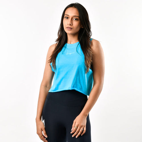 Training Drop Arm Crop Tank - IRONGEAR Fitness