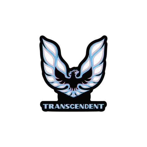 Transcendent die cut sticker