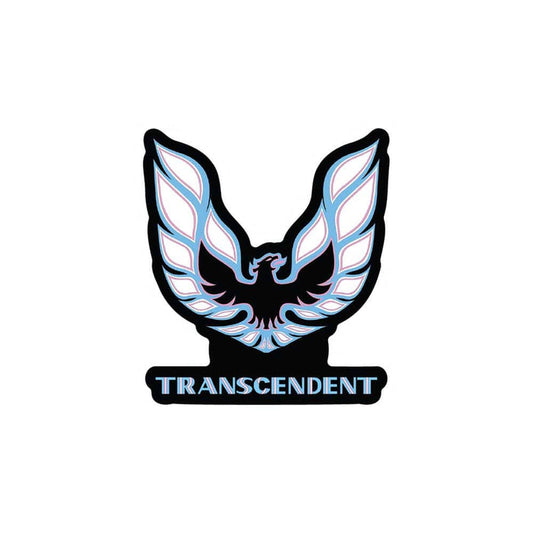 Transcendent die cut sticker