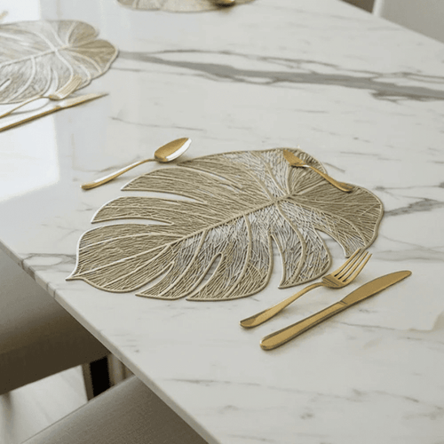 Tressa Gold Leaf Placemat - Set of 4