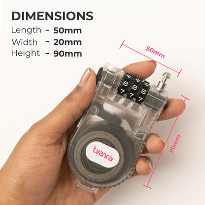 Tvarra Secure Loop Helmet Lock - Clear Core