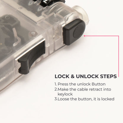 Tvarra Secure Loop Helmet Lock - Clear Core
