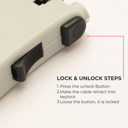 Tvarra Secure Loop Helmet Lock - Cloud Grey