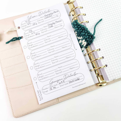 Twice Sheared Sheep - Maisy Highland Cow Project Journal Planner for Knitters & Crocheters