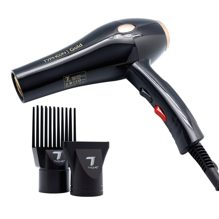 Tyche 1950 Typhoon Gold Hair Dryer - ikatehouse