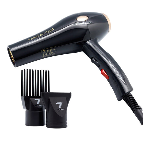 Tyche 1950 Typhoon Gold Hair Dryer - ikatehouse