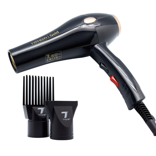 Tyche 1950 Typhoon Gold Hair Dryer - ikatehouse