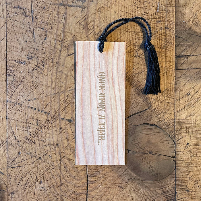Typographic Letterpress Wood Bookmarks