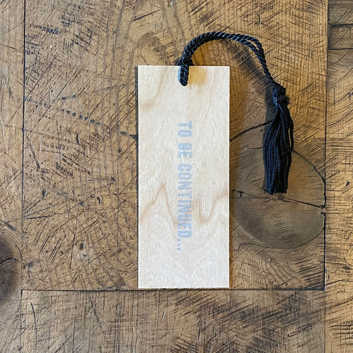 Typographic Letterpress Wood Bookmarks