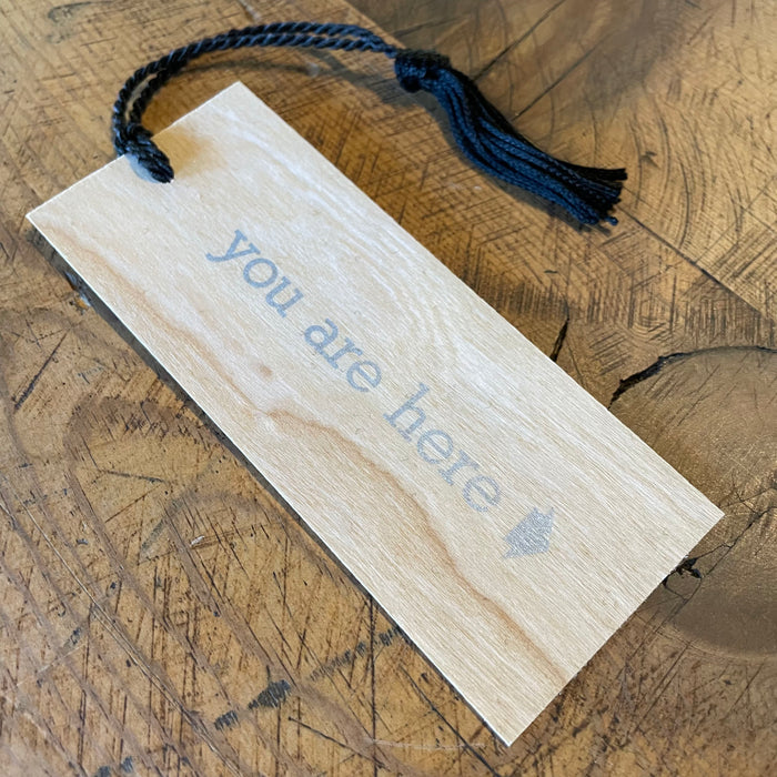 Typographic Letterpress Wood Bookmarks