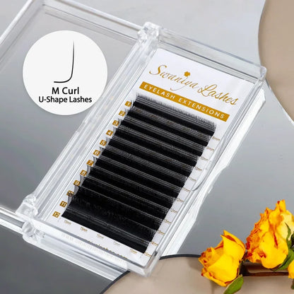 U Shape Lashes M Curl 0.07mm | Hooded & Monolid Eyes| Swaniya Lashes