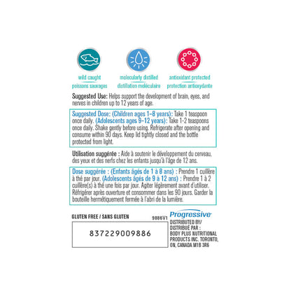 Progressive Ultimate Fish Oil for Kids - Orange Cream Flavour - Use