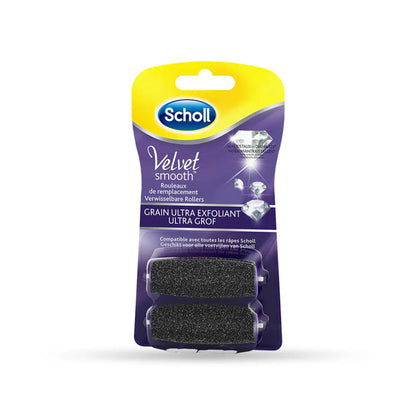 Ultra-Exfoliating Grain Roller Refill - Electric Pedicure Rasp - Velvet Smooth - Scholl Scholl