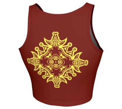 Unity Doves Athletic Crop Top - Yelena Noah Designs