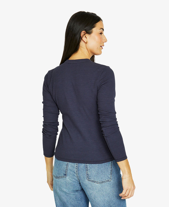 V-Neck Henley Tee