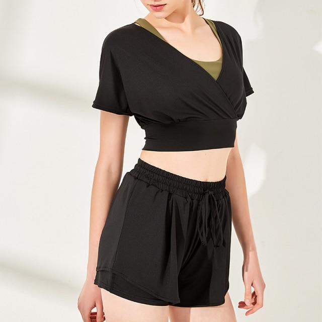 V Neck Loose Fitness Suit