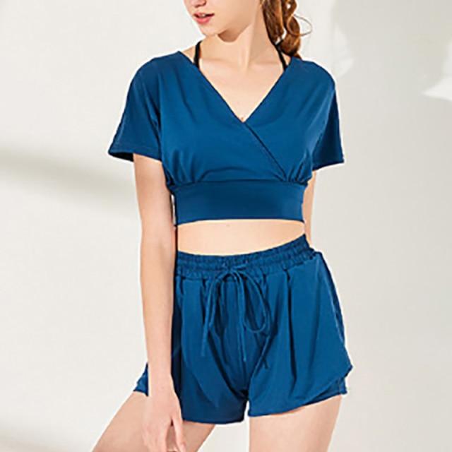 V Neck Loose Fitness Suit