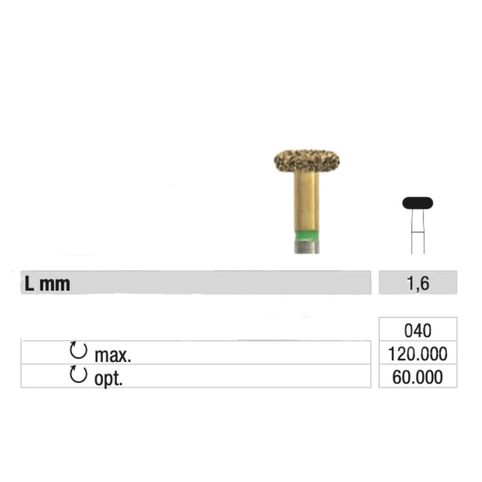 V909 Multi-layer Diamond Milling Cutter - Grinding without heating - 1.6 mm