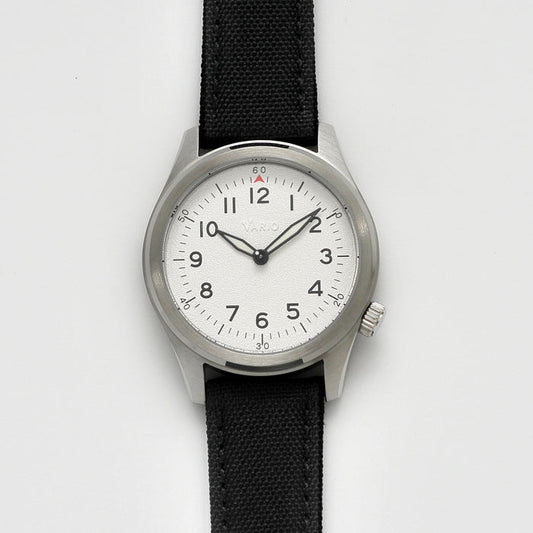 Vario A11-S Solar Quartz Field Watch white