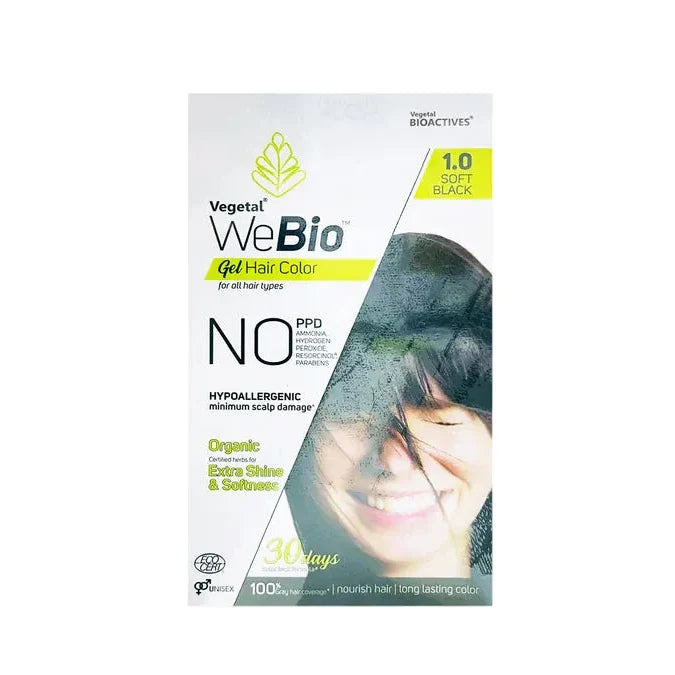 Vegetal WeBio Get Hair Colour For All Hair Types 1.0 Soft Black
