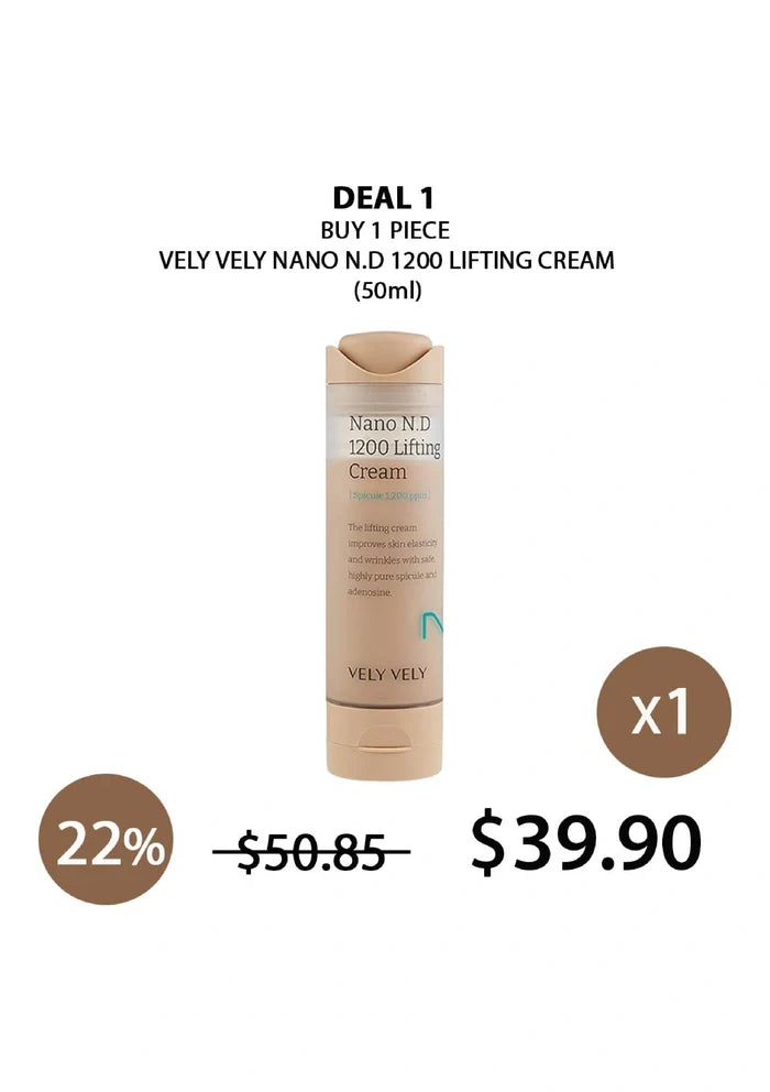 (BUY 1) VELY VELY NANO NEEDLE 1200 LIFTING CREAM