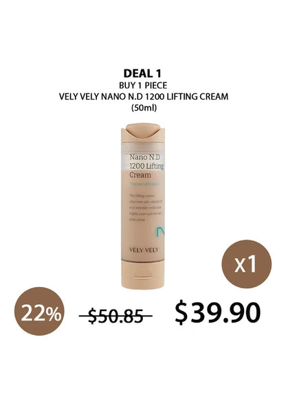 (BUY 1) VELY VELY NANO NEEDLE 1200 LIFTING CREAM