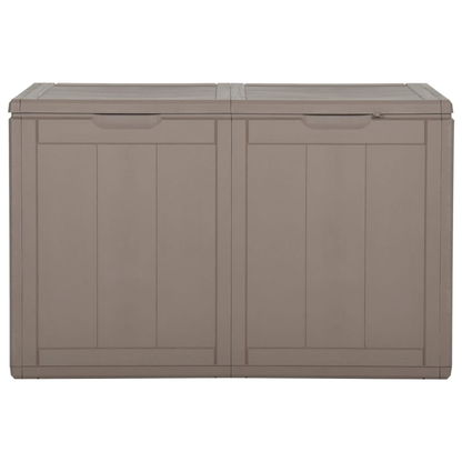 Vida XL Deck Box Brown vidaXL Patio Storage Box 47.6 gal Brown PP Rattan