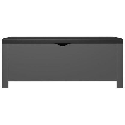 Vida XL Deck Box Gray vidaXL Storage Box with Cushion Gray 41.3"x15.7"x17.7"
