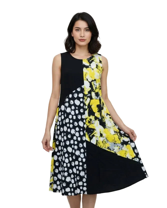 Vine Street Mixed Media Dress