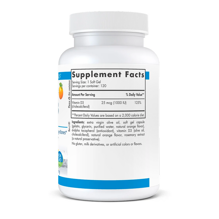 Vitamin D3 1000 IU by Nordic Naturals