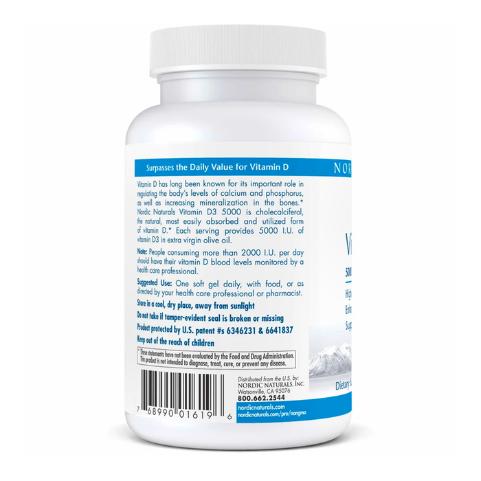 Vitamin D3 5000 by Nordic Naturals