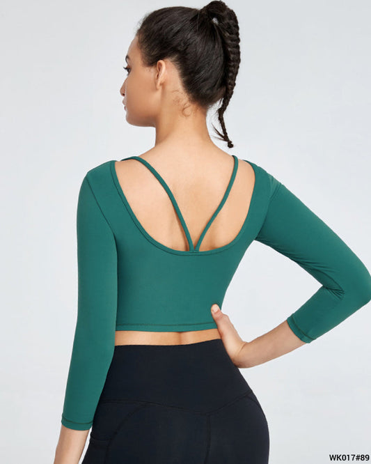 Wide Open Back Long Sleeve