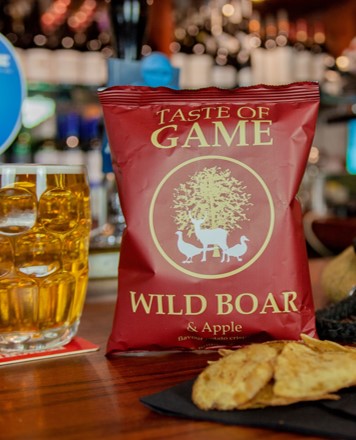 Wild Boar and Apple Crisps 40g (Case of 24)