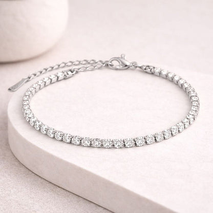 Wolff Jewelry - Crystal Tennis Bracelet - Sølv