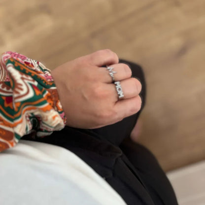 Wolff Jewelry - MOM Shine Ring - Sølvfarvet (Justerbar)