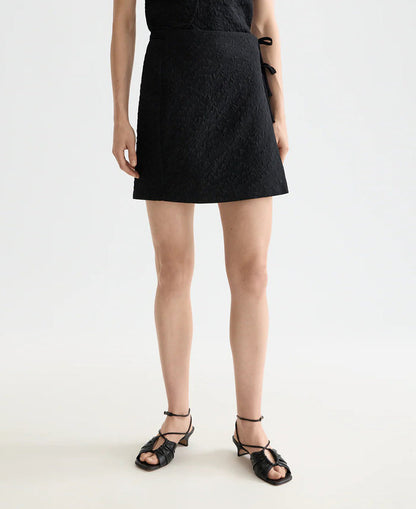 Wrapped and Tied Mini Skirt
