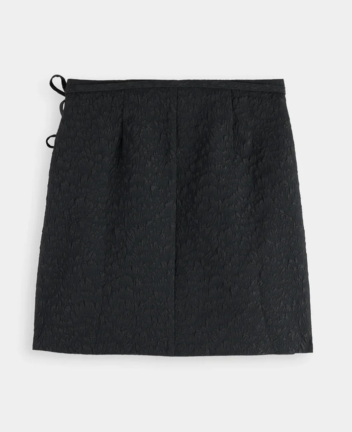 Wrapped and Tied Mini Skirt