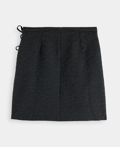 Wrapped and Tied Mini Skirt