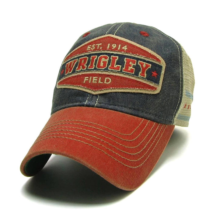 Wrigley Field Academy Chicago Flag Trucker Adjustable Cap