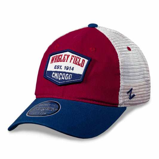 Wrigley Field University Tri-Colored Trucker Cap