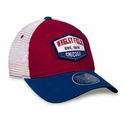 Wrigley Field University Tri-Colored Trucker Cap
